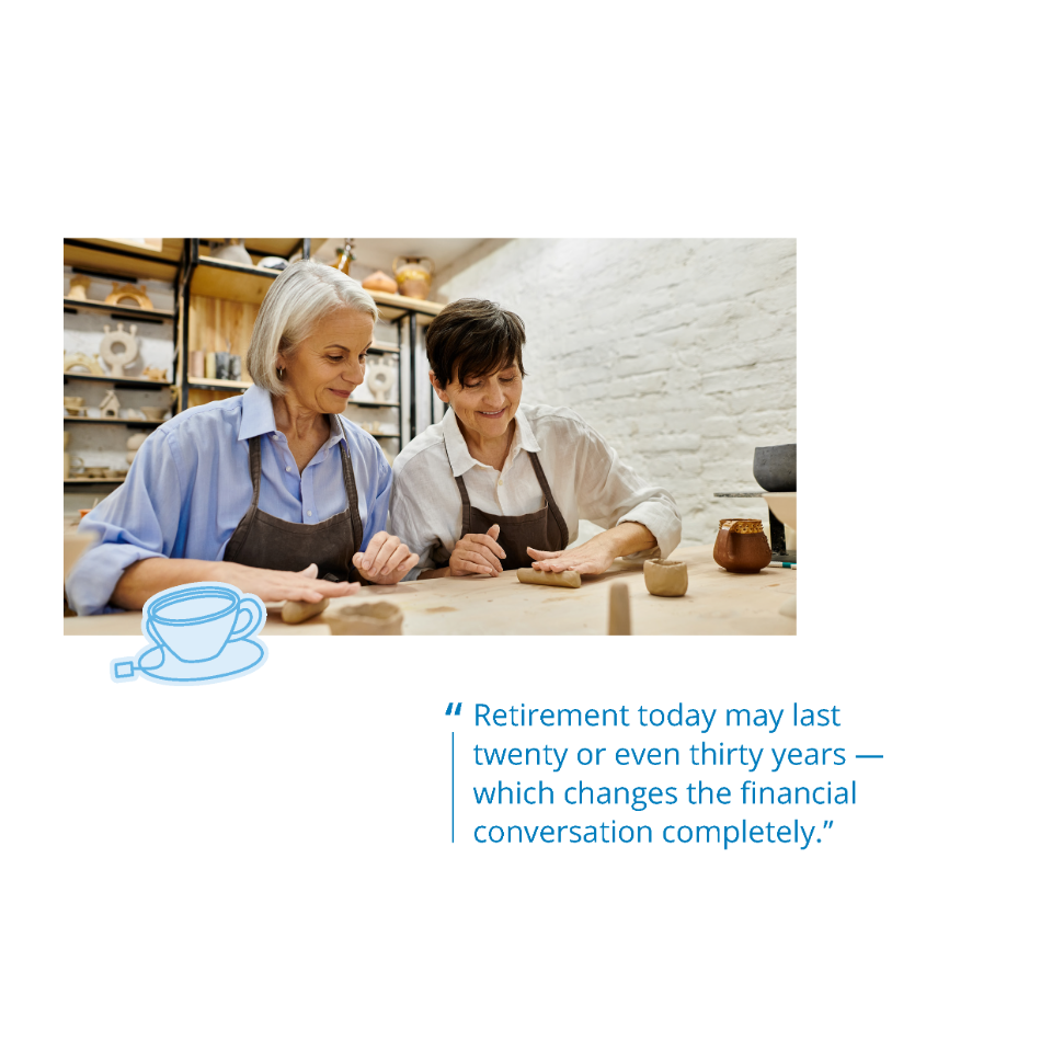 Retirement Your Way eBook quote Retirement today may last twenty or even thirty years - which changes the financial conversation completely